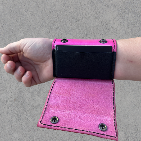 In Light Pink | Copper Snaps | The Wearable Wallet