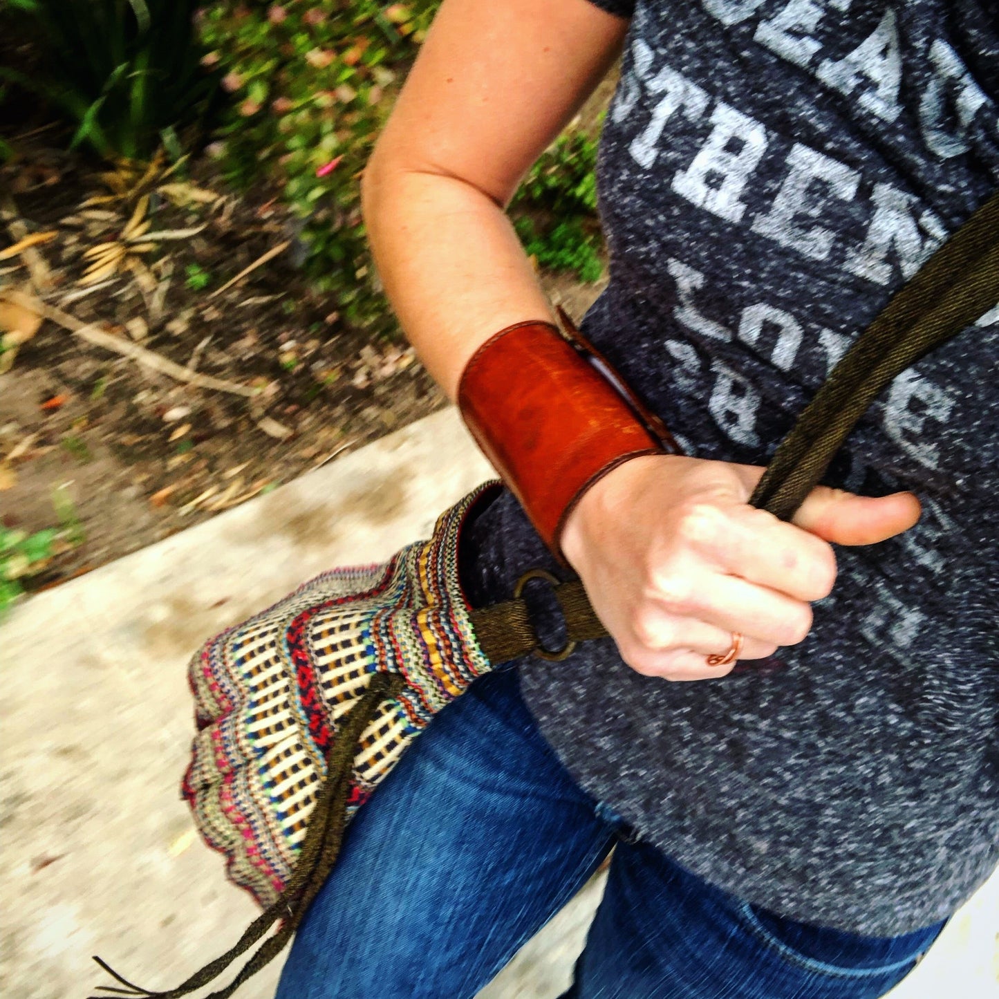 Lined | In Tan | The Wearable Wallet