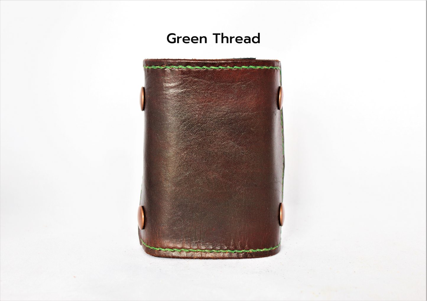 In Dark Brown | Matte Black Snaps | The Wearable Wallet