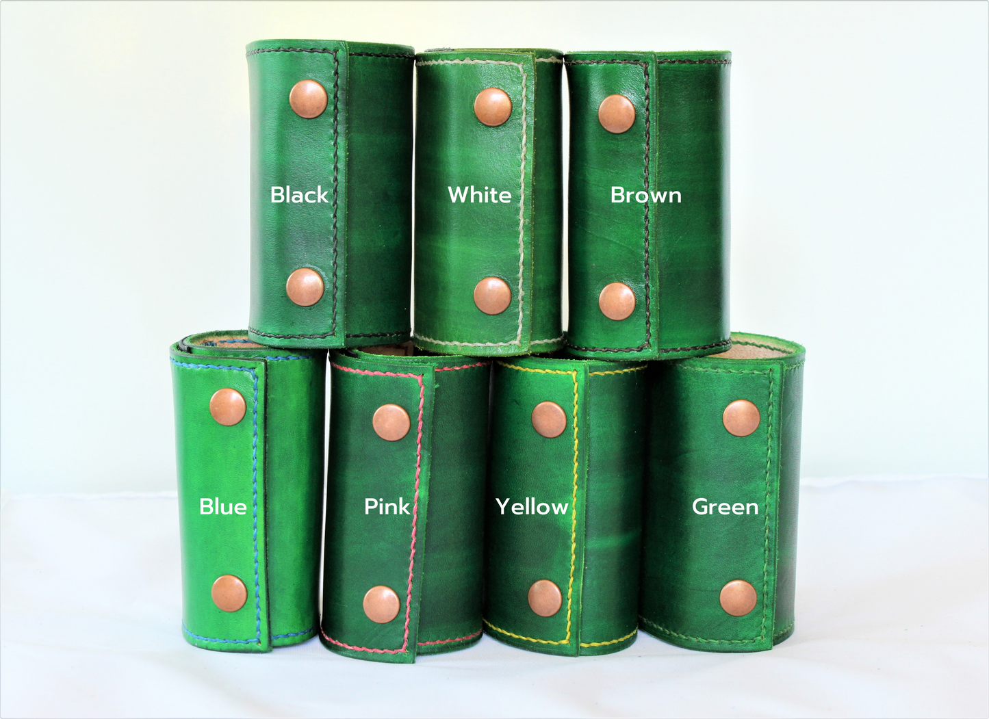 In Green | Silver Snaps | The Wearable Wallet