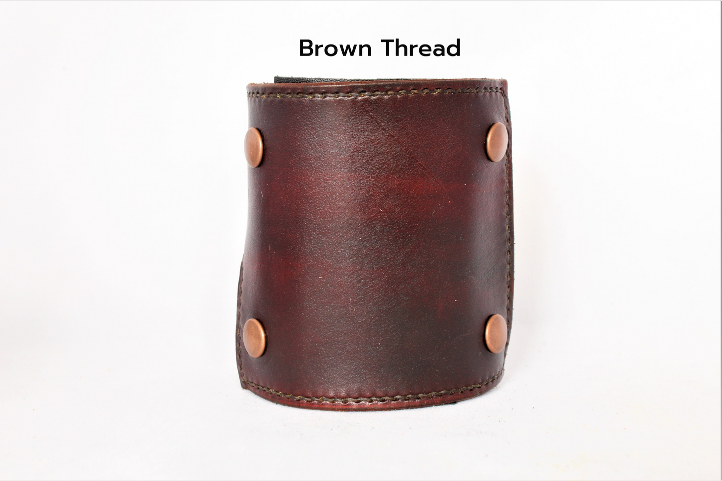 In Dark Brown | Matte Black Snaps | The Wearable Wallet
