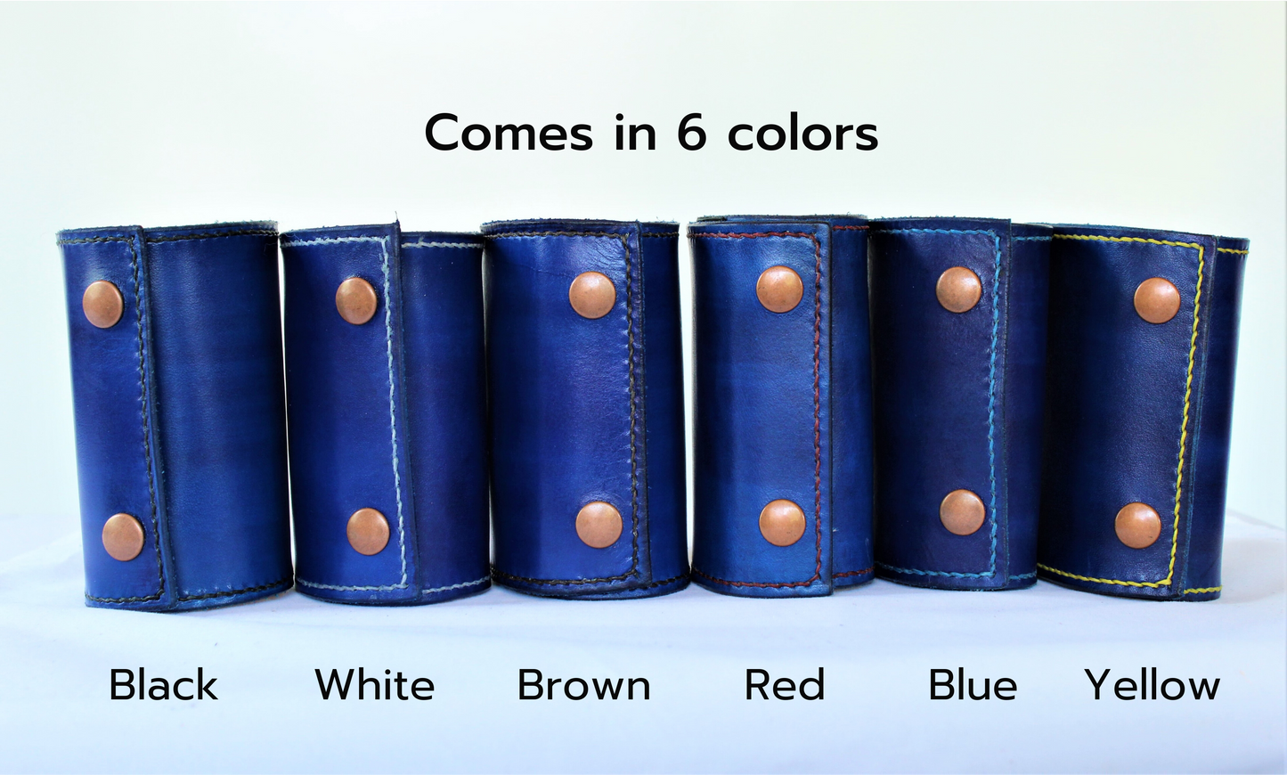 In Blue | Silver Snaps | The Wearable Wallet