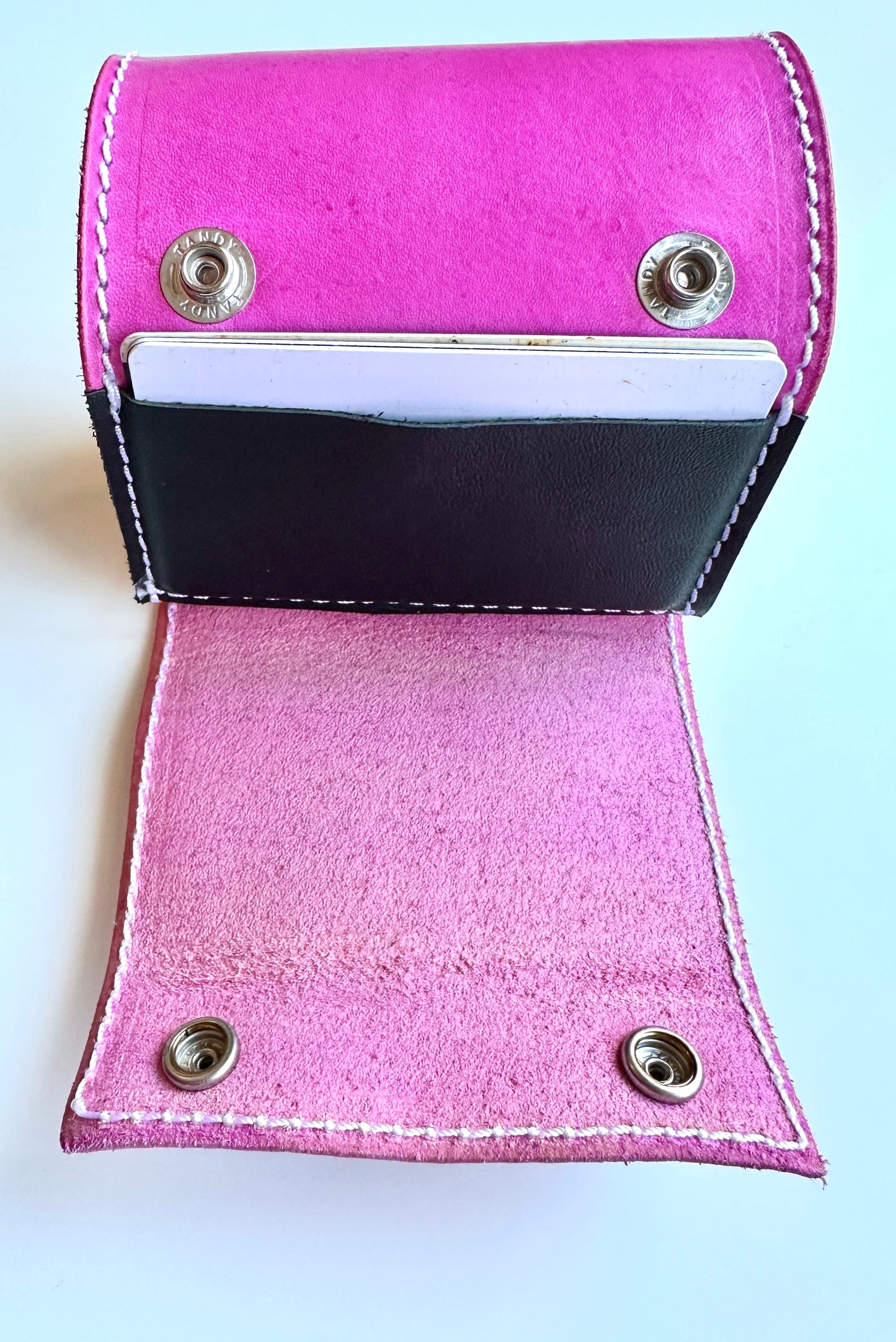 In Light Pink | Copper Snaps | The Wearable Wallet