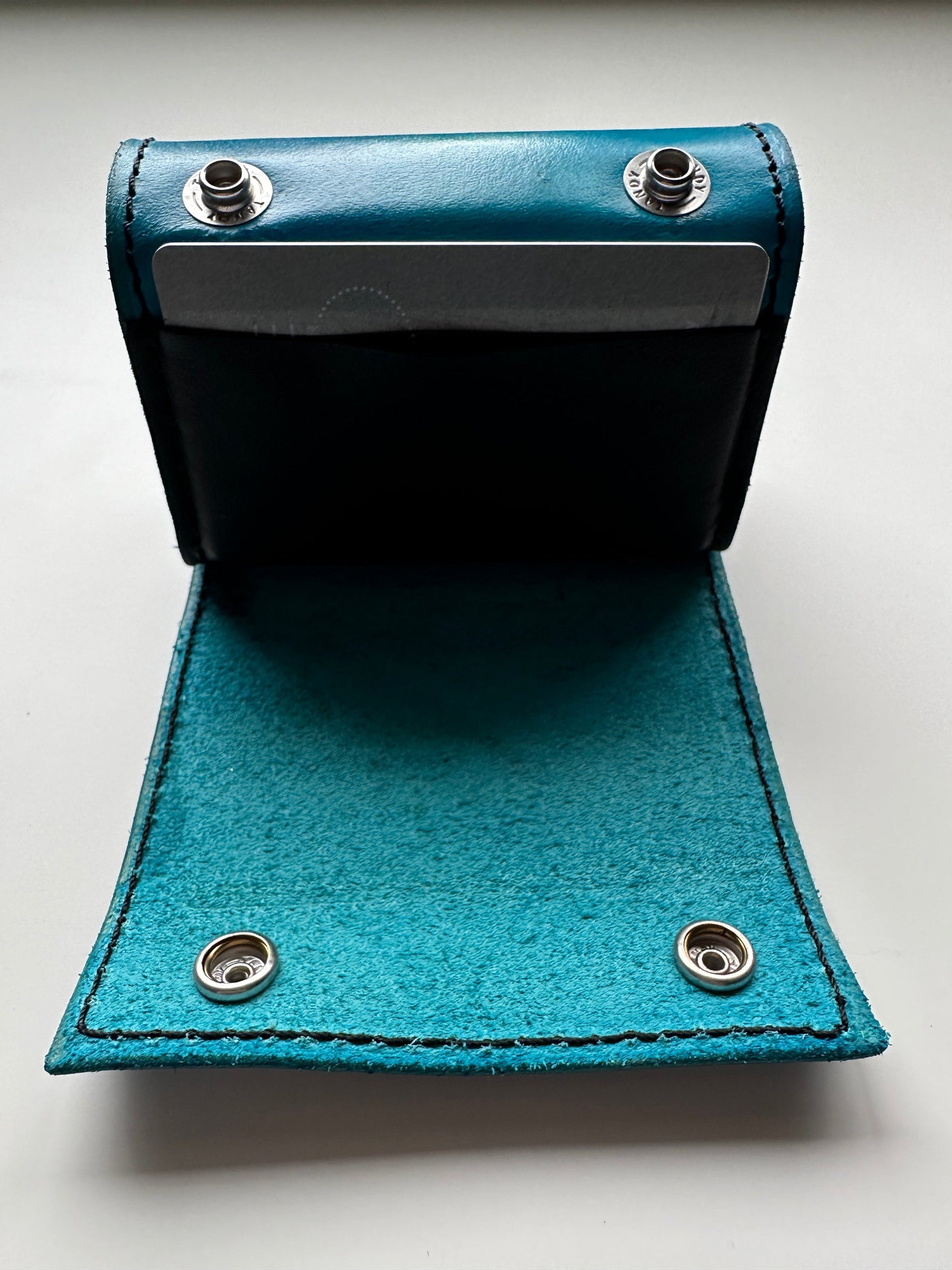 Lined | In Turquoise | The Wearable Wallet
