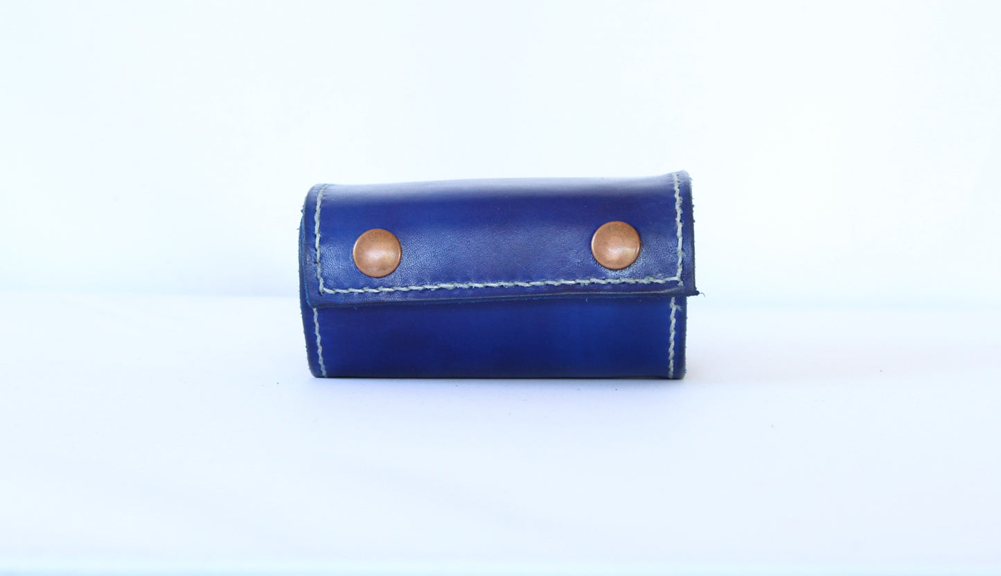 In Blue | Silver Snaps | The Wearable Wallet