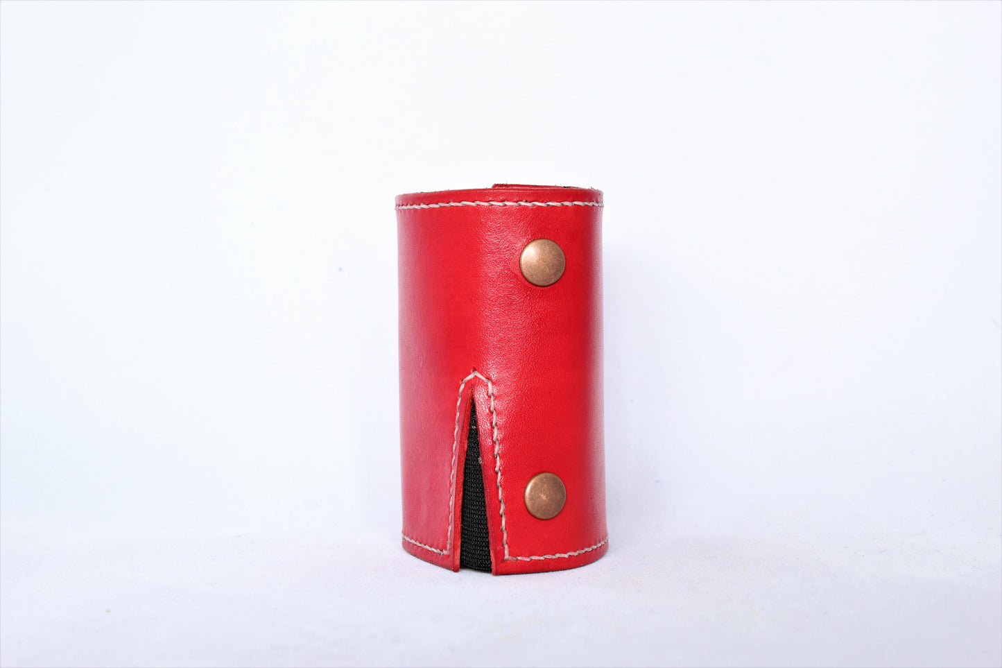 In Red | Silver Snaps | The Wearable Wallet