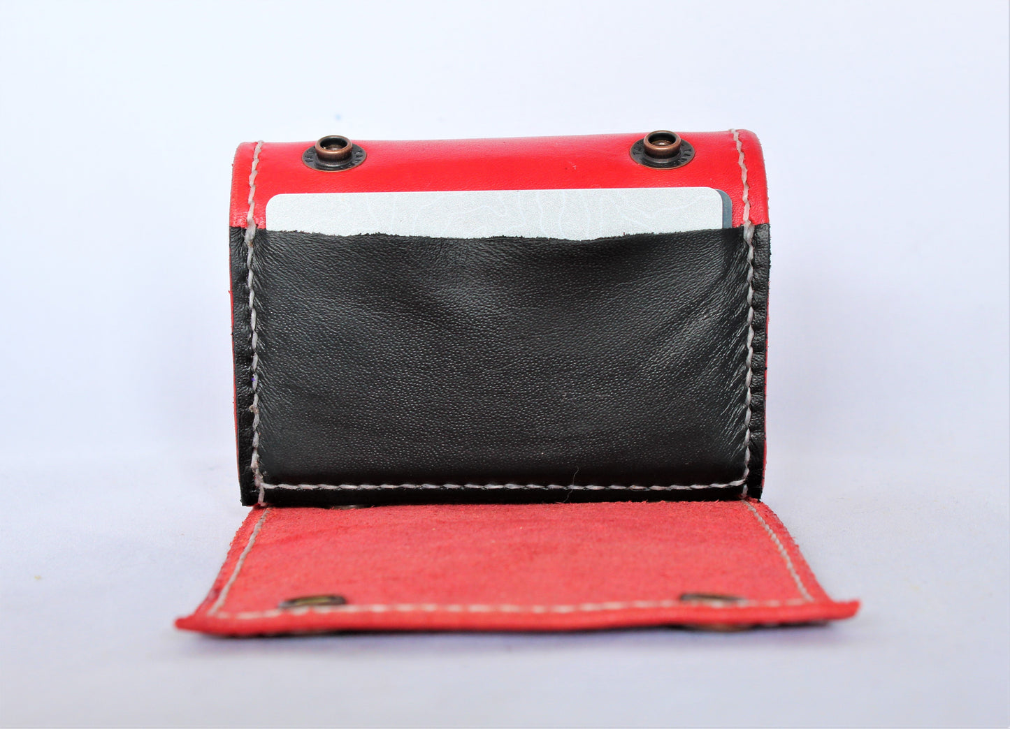 Lined | In Red | The Wearable Wallet