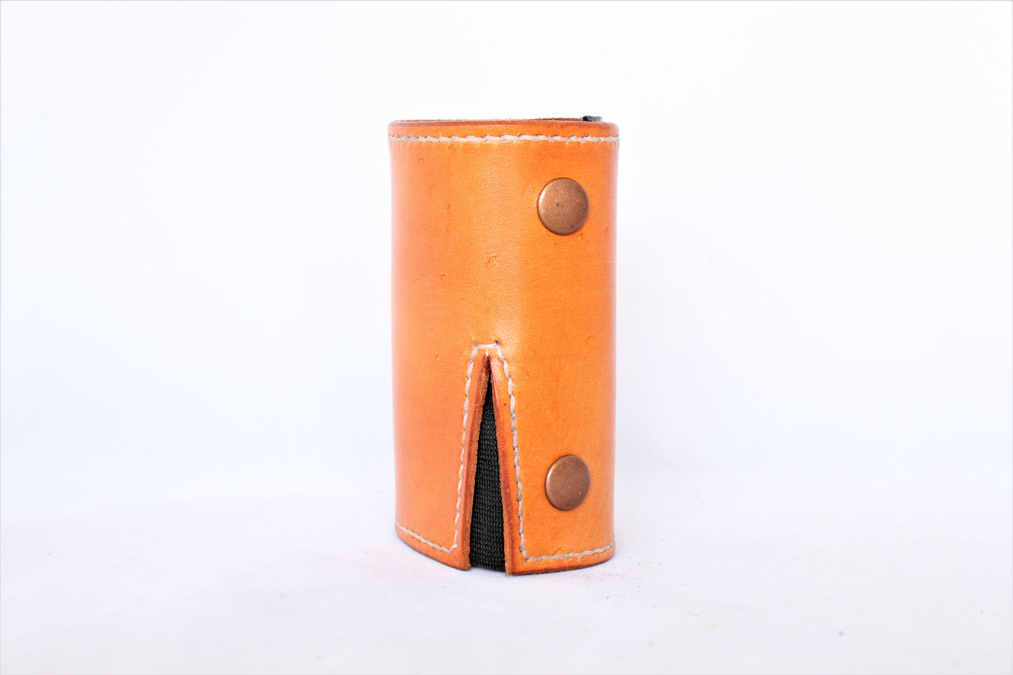 In Tan | Matte Black Snaps | The Wearable Wallet