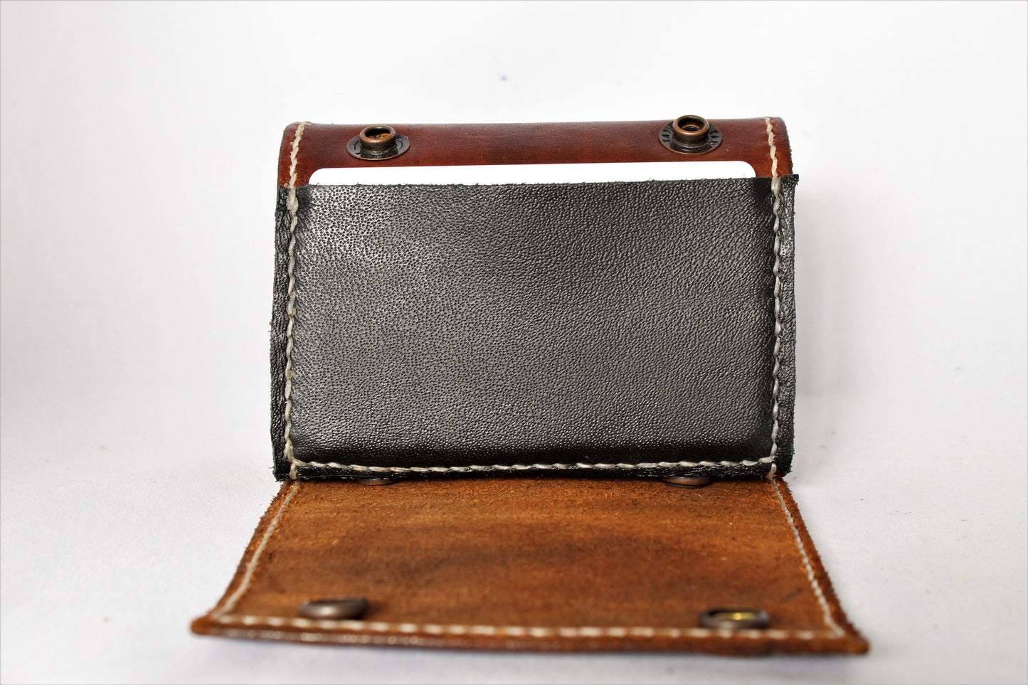 Lined | In Dark Brown | The Wearable Wallet