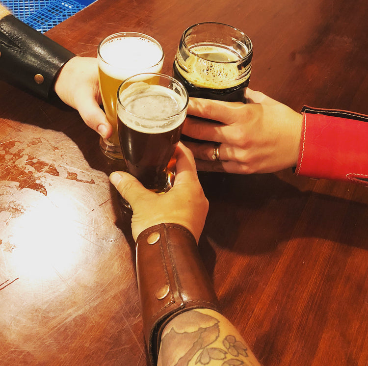 Lined | In Tan | The Wearable Wallet