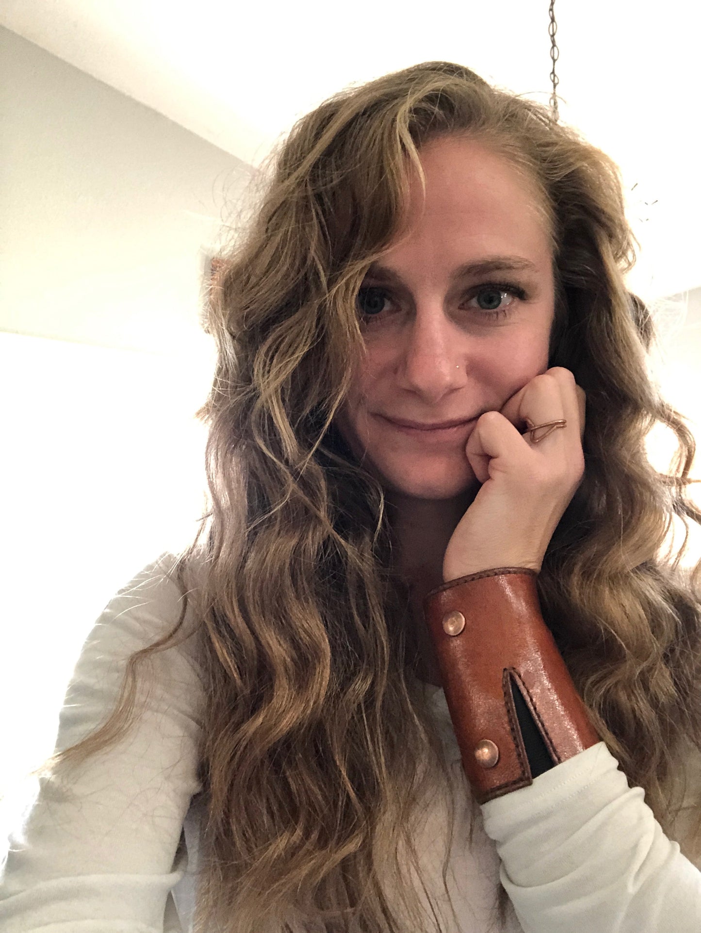 Lined | In Tan | The Wearable Wallet