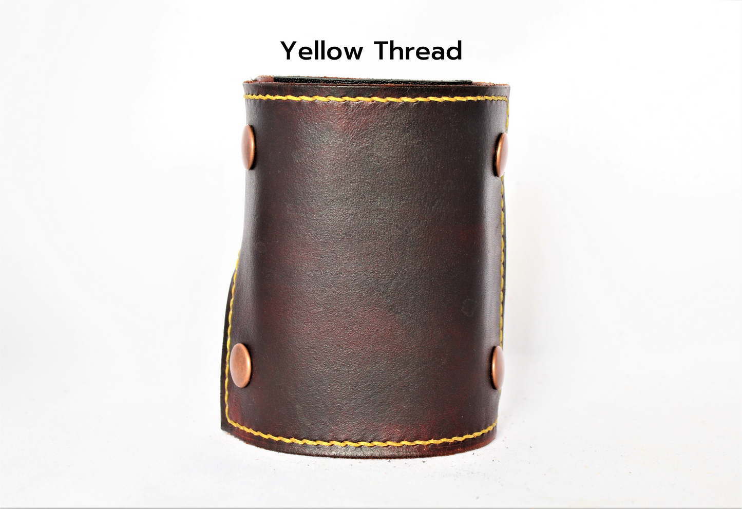 In Dark Brown | Matte Black Snaps | The Wearable Wallet