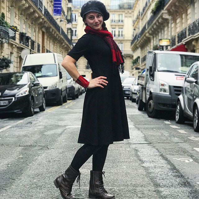 In Red | Silver Snaps | The Wearable Wallet