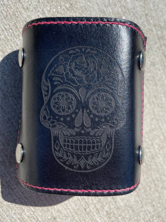 The Wearable Wallet | Engraved | Sugar Skull