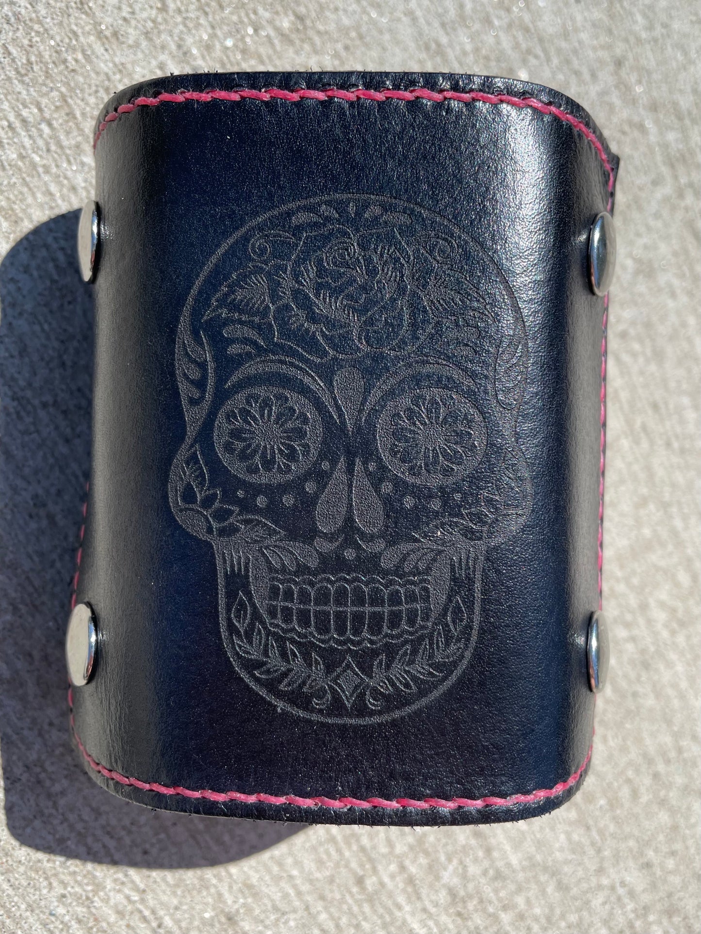 Engraved | Sugar Skull | The Wearable Wallet